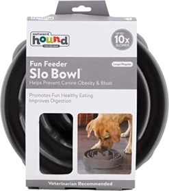 Outward Hound FunFeeder Grey Large -Pet Supplies Sale Grey feeder Packaging