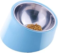 Super Design 15 Degree Tilted Bowl Blue 11 Super Design 15 Degree Tilted Bowl Blue -Pet Supplies Sale extra 1057