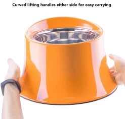 Super Design Raised Tall Bowl Orange 11 Super Design Raised Tall Bowl Orange -Pet Supplies Sale extra 1115