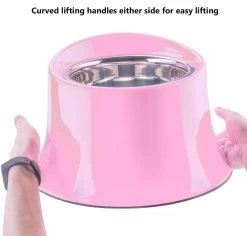Super Design Raised Tall Bowl Pink -Pet Supplies Sale extra 1125