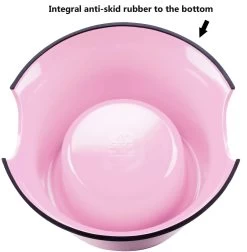 Super Design Raised Tall Bowl Pink -Pet Supplies Sale extra 1126