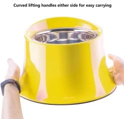 Super Design Raised Tall Bowl Yellow -Pet Supplies Sale extra 1129