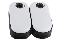 PAWISE Automatic Pet Feeder Double -Pet Supplies Sale extra 1211