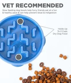 Outward Hound FunFeeder Notch Blue -Pet Supplies Sale extra 1362