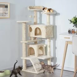 CA&T Ultimate Climber & Double Den Scratch Tree -Pet Supplies Sale extra 1473