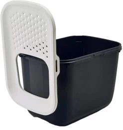 Savic Hop In Litter Box Anthracite/White 9 Savic Hop In Litter Box Anthracite/White -Pet Supplies Sale extra 1572
