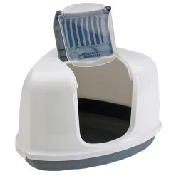 Savic Nestor Corner Litter Tray White/Grey 9 Savic Nestor Corner Litter Tray White/Grey -Pet Supplies Sale extra 1577