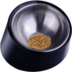 Super Design 15 Degree Tilted Bowl Black -Pet Supplies Sale extra 1608