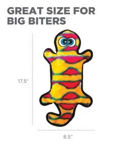 Outward Hound Invincibles Gecko Orange/Pink 4 Squeak -Pet Supplies Sale extra 1621