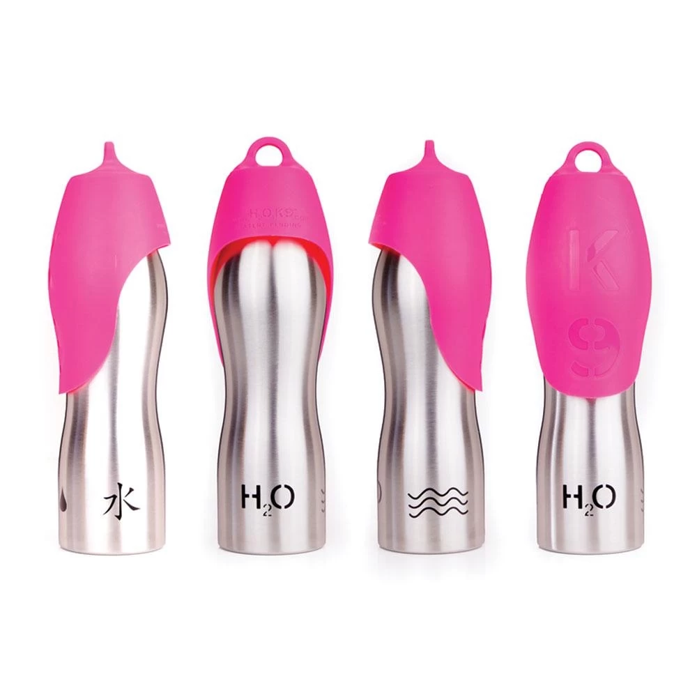 H2O4K9 25oz Stainless Steel Pink Lid 6 H2O4K9 25oz Stainless Steel Pink Lid - Image 4