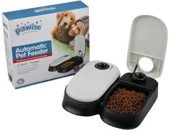 PAWISE Automatic Pet Feeder Double