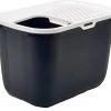 Savic Hop In Litter Box Anthracite/White -Pet Supplies Sale main 1336