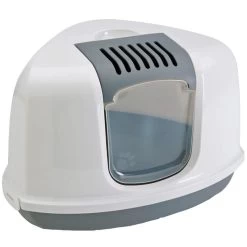 Savic Nestor Corner Litter Tray White/Grey