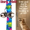 Yellow Dog Ding Dog Bells Blue Geometric -Pet Supplies Sale main 1347