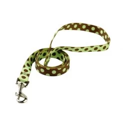 Green & Brown Polka Lead