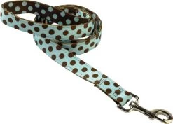 Uptown Blue & Brown Polka Lead