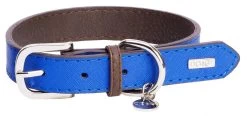 DO&G Leather Collar Dark Blue