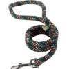 Multi Colour & Black Braided Lead 3/4" Wide X 48" Long -Pet Supplies Sale main 728