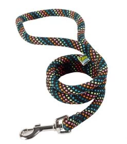Multi Colour & Black Braided Lead 3/4" Wide X 48" Long