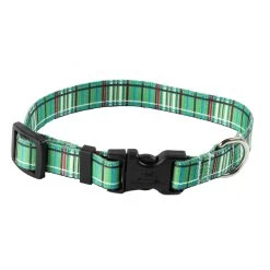 Tartan Plaid Green Collar