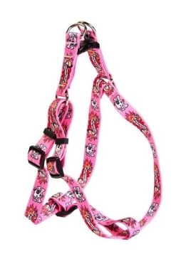 I Luv My Dog Pink Step In Harness