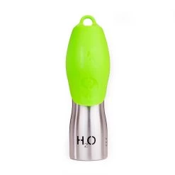 H2O4K9 25oz Stainless Steel Green Lid