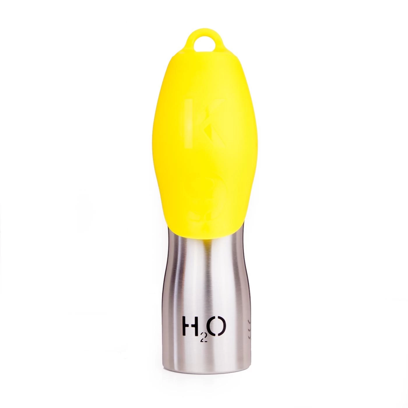 H2O4K9 25oz Stainless Steel Yellow Lid