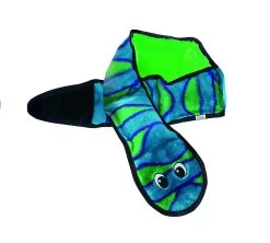 Outward Hound Invincibles Snake XL 6 Squeak Blue & Green