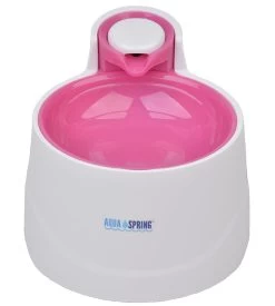 AquaSpring Illuminated Pet Water Fountain Pink